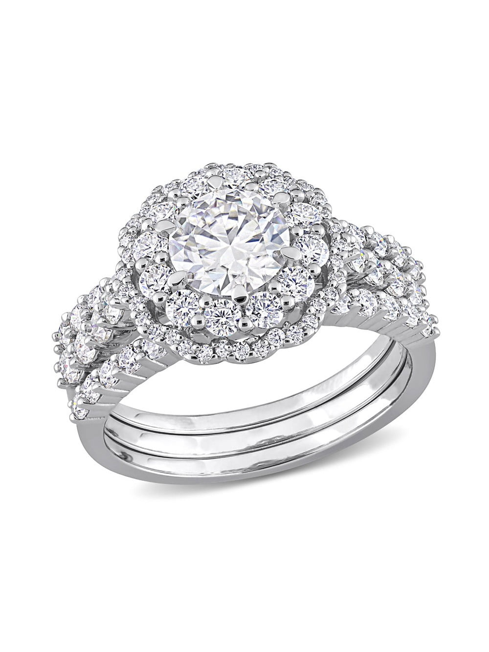 Synthetic moissanite shop ring