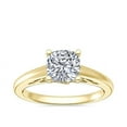 thumbnail image 1 of 2.00 Carat Cushion Cut Moissanite Diamond New Design Engagement Ring for her Solid 14K Yellow Gold Size 6 by Diamond-Capitals, 1 of 8