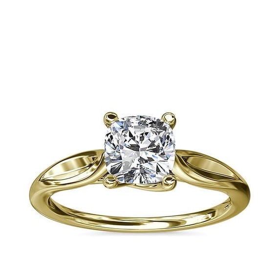2.00 Carat Cushion Cut Moissanite Diamond New Design Wedding Ring for her Solid 18K Yellow Gold Size 6 by Diamond-Capitals