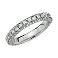 thumbnail image 1 of 2.00 Carat Excellent Asscher Cut Real Diamond New Design Eternity Band for Wedding and Engagement Solid 14K White Gold Size 11, 1 of 7