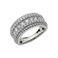 thumbnail image 1 of 2.00 Carat Excellent Round Cut Natural Diamond Beautiful Eternity Band for Women Solid 18K White Gold Size 11.5, 1 of 7