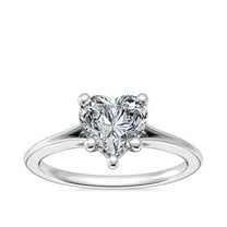 2.00 Carat Heart Cut Moissanite Diamond Wonderful Anniversary Ring for Ladies in Solid 14K White Gold Size 7 by Diamond-Capitals