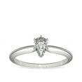 thumbnail image 1 of 2.00 Carat Pear Cut (D/VVS1) Moissanite Diamond Latest Design Wedding Ring for Girls Solid 14K White Gold Size 4.5 by Diamond-Capitals, 1 of 6