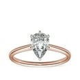 thumbnail image 1 of 2.00 Carat Pear Cut Moissanite Diamond Fancy Solitaire Anniversary Ring for Ladies Solid 14K Rose Gold Size 9.5 by Diamond-Capitals, 1 of 6