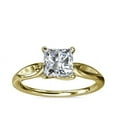 thumbnail image 1 of 2.00 Carat Princess Cut Moissanite Diamond (D/VVS1) Latest Proposal Ring for Women Solid 14K Yellow Gold Size 10.5 by Diamond-Capitals, 1 of 8
