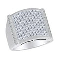 thumbnail image 1 of AFFY 2.00 Carat Princess & Round White Natural Diamond Engagement Wedding Ring For Men 10k Solid Gold, 1 of 1