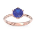 thumbnail image 1 of 2.00 Carat Round Cut Blue Sapphire Gemstone Beautiful Solitaire Wedding Ring for Women 14K Rose Gold Size 4.5 by Diamond-Capitals, 1 of 8