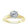 thumbnail image 1 of 2.00 Carat Round Cut Moissanite Luxurious Ring for Engagement Gift in Solid 14K Yellow Gold Size 7 by Diamond-Capitals, 1 of 8