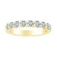 thumbnail image 1 of AFFY 2.00 Carat Round Shape White Natural Diamond Eternity Wedding Ring 18k Solid Yellow Gold Ring Size-8.5, 1 of 1