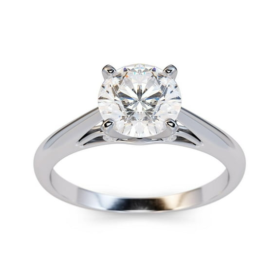 2.00 Carat Solitaire Brilliant Round Cut Moissanite Diamond Engagement Rings Solid 14K/18K White Gold/Yellow Gold Ring For Women