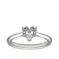 thumbnail image 1 of 2.00 Carat Sparkle Heart Cut (D/VVS1) Moissanite Diamond Solitaire Engagement Ring for Girls Solid 14K White Gold Size 3 by Diamond-Capitals, 1 of 6