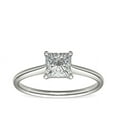thumbnail image 1 of 2.00 Carat Sparkle Princess Cut (D/VVS1) Moissanite Anniversary Ring for her Solid 14K White Gold Size 10 by Diamond-Capitals, 1 of 6