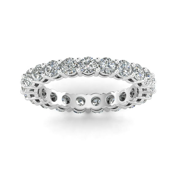 2.00 Carat TW Natural Diamond Eternity Band in 14k White Gold (G-H, I2-I3)