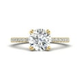 thumbnail image 1 of 2.00 Carat TW Women's Moissanite and Natural Diamond Solitaire Engagment Ring in 10k Yellow Gold (Size 5.5), 1 of 4