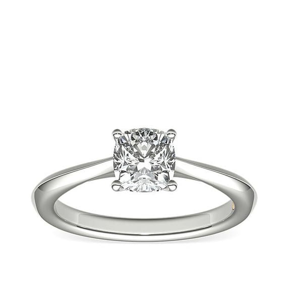 2.00 Carat Unique Cushion Cut Moissanite Diamond Solitaire Bridal Ring for Ladies Solid 14K White Gold Size 7.5 by Diamond-Capitals
