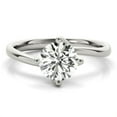 thumbnail image 1 of 2.00 Ct Brilliant Cut Round Real Moissanite Engagement Rings for her Solid 950 Platinum, 1 of 5