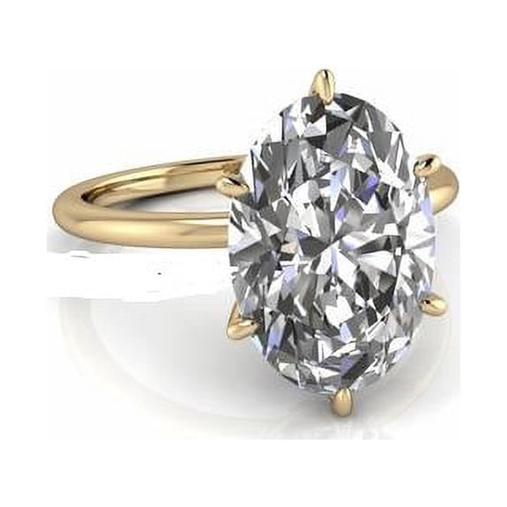 2.00 Ct Brilliant Oval Cut Diamond Bridal Rings for her Solid 14K Yellow Gold