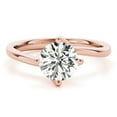 thumbnail image 1 of 2.00 Ct Brilliant Round Cut Diamond Bridal Rings Solid 18K Rose Gold, 1 of 6