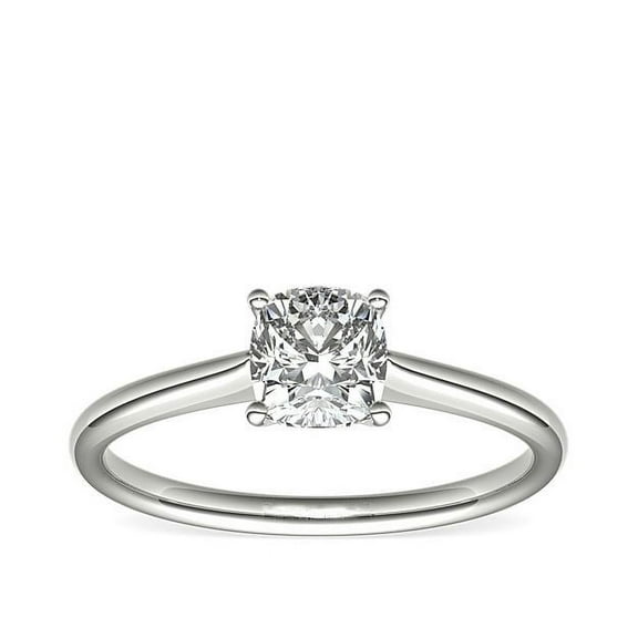 2.00 Ct Cushion Cut Moissanite (D/VVS1) Sparkle Engagement Ring for Ladies Solid 18K White Gold Size 3.5 by Diamond-Capitals