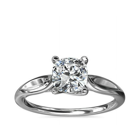2.00 Ct Cushion Cut Moissanite Diamond Wonderful Solitaire Wedding Ring for Women Solid 18K White Gold Size 5 by Diamond-Capitals