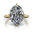 thumbnail image 1 of 2.00 Ct Excellent Oval Shaped Diamond Bridal Rings Solid 14K Yellow Gold, 1 of 7