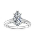 thumbnail image 1 of 2.00 Ct Marquise Cut Moissanite Diamond Beautiful Engagement Ring for Women Solid 14K White Gold Size 5 by Diamond-Capitals, 1 of 8