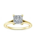 thumbnail image 1 of 2.00 Ct Princess Cut Moissanite Diamond (D/VVS1) Stunning Engagement Ring for Ladies Solid 18K Yellow Gold Size 3.5 by Diamond-Capitals, 1 of 8