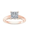 thumbnail image 1 of 2.00 Ct Princess Cut Moissanite Diamond Wonderful Wedding Ring for Women Solid 18K Rose Gold Size 5 by Diamond-Capitals, 1 of 8