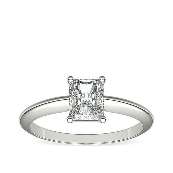 2.00 Ct Radiant Cut (D/VVS1) Moissanite Diamond Fine Ring for Engagement and Anniversary Solid 14K White Gold Size 11.5 by Diamond-Capitals