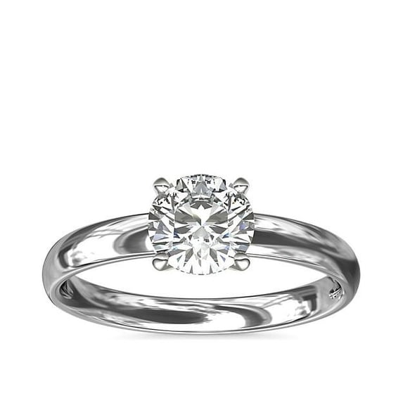 2.00 Ct Round Cut (D/VVS1) Moissanite Fine Ring for Wedding and Anniversary Solid 14K White Gold Size 11.5 by Diamond-Capitals