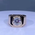 thumbnail image 1 of 2.00 Ct Round Cut Lab Created Diamond Men's Wedding Pinky Ring 14K Rose Gold Plated, 1 of 5