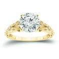 thumbnail image 1 of 2.00 Ct Round Lab-Created Diamond Solitaire Engagement Ring 14K Yellow Gold Plated, 1 of 2