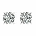 thumbnail image 1 of 2.00 Ct Round Lab-Created Diamond Solitaire Stud Earrings 14K White Gold Finish, 1 of 2