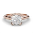 thumbnail image 1 of 2.00 Ct Solitaire Cushion Shaped Natural Moissanite Engagement Rings for her Solid 18K Rose Gold, 1 of 6