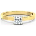 thumbnail image 1 of 2.00 Ct Solitaire Princess Shaped Diamond Engagement Rings for her Solid 18K Yellow Gold, 1 of 9