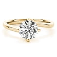 thumbnail image 1 of 2.00 Ct Solitaire Round Diamond Bridal Rings Solid 18K Yellow Gold Size 4, 1 of 6