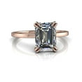 thumbnail image 1 of 2.00 Ct Stunning Solitaire Emerald Diamond Wedding Rings for Women Solid 14K Rose Gold, 1 of 5