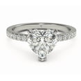 thumbnail image 1 of 2.00 Ct Stunning Solitaire Heart Shaped Diamond Bridal Rings Solid 18K White Gold, 1 of 9