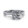 thumbnail image 1 of 2.00 Ct Stunning Solitaire Round Diamond Engagement Rings For Ladies Solid 18K White Gold, 1 of 6