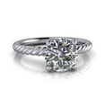thumbnail image 1 of 2.00 Ct Stunning Solitaire Round Diamond Engagement Rings for Ladies Solid 18K White Gold, 1 of 9