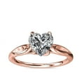 thumbnail image 1 of 2.00 Ct Stylish Heart Cut IGI Certified Lab Grown Diamond Solitaire Engagement Ring for her Solid 18K Rose Gold Size 4 by Diamond-Capitals, 1 of 9