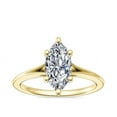thumbnail image 1 of 2.00 Ct Wonderful Marquise Cut (D/VVS1) Moissanite Diamond Anniversary Ring for her Solid 14K Yellow Gold Size 10 by Diamond-Capitals, 1 of 8
