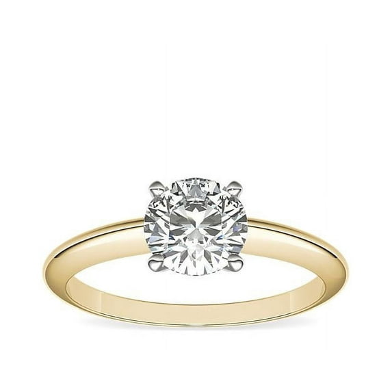 2.00 Ct Wonderful Round Cut (D/VVS1) Moissanite Anniversary Ring for her Solid 14K Yellow Gold Size 10 by Diamond-Capitals