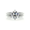 thumbnail image 1 of 2.00 TCW Round Brilliant Cut Bridal Set Wedding Ring 10K White Gold, 1 of 5