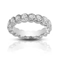 thumbnail image 1 of 2.00 ct Round Cut Diamond Eternity Wedding Band Ring In Bezel Setting, 1 of 3