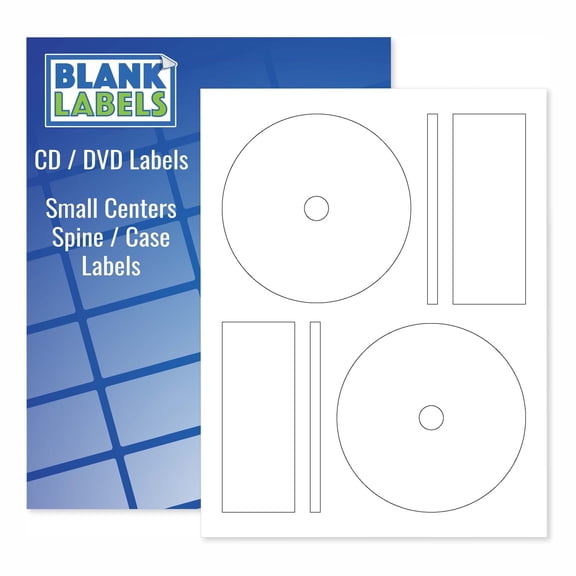 2,000 CD / DVD Laser and Ink Jet Labels - Full Face Memorex Size! 1,000 Sheets!