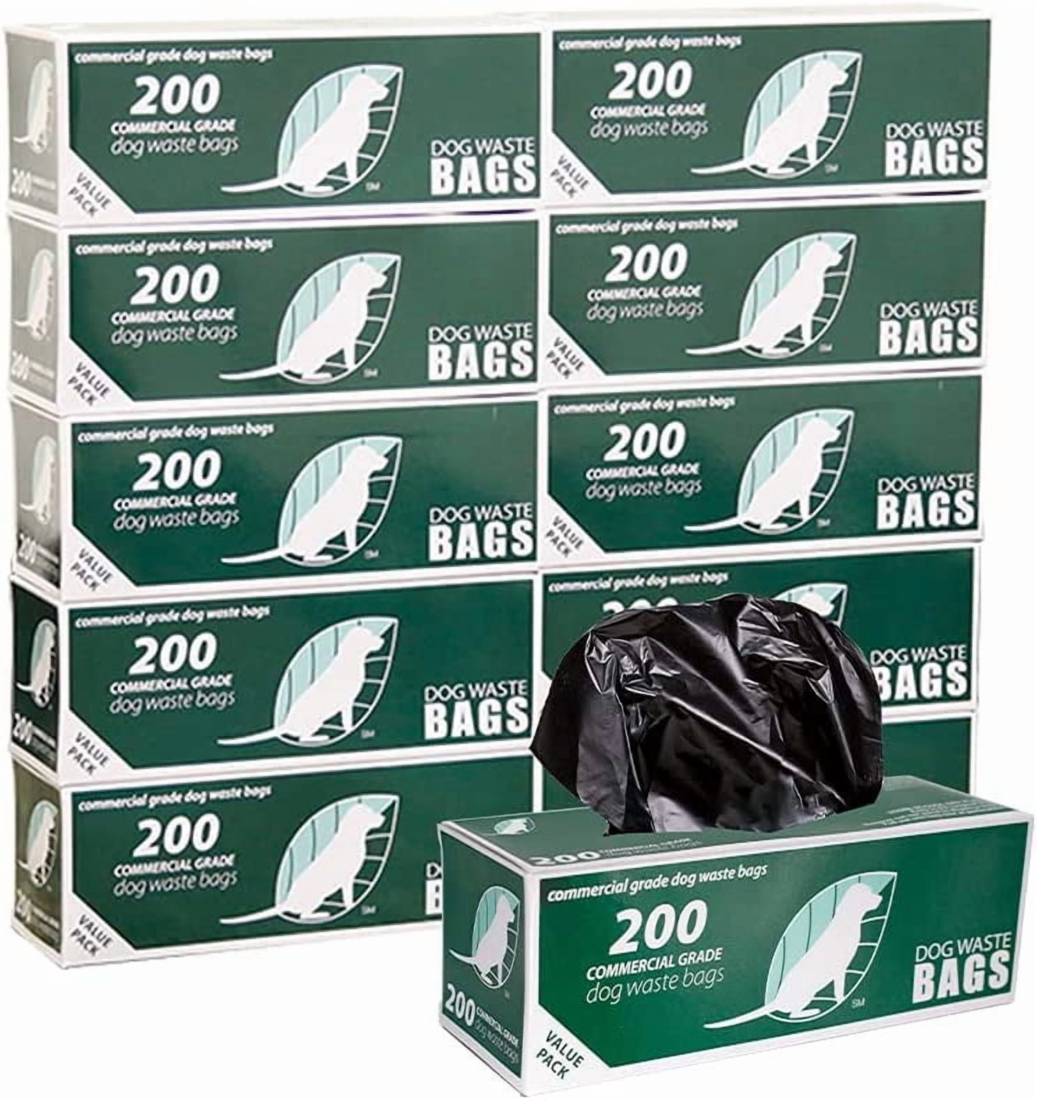2,000 Commercial Grade Dog Waste Station Refill Roll Bags - Fits Any Roll Bag Dog Waste Station - 40% Thicker than competitor brands - 10 Rolls of 200 bags per roll