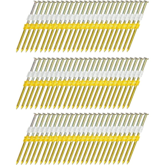 MEITE Collated Nails 3 Inch Length Framing Galvanized Smooth Shank 2000 Pcs/Box