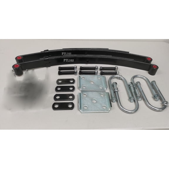 2,000 lbs. Trailer Axle Suspension Kit Incl. Leaf Springs, Shackle & U-Bolt kit