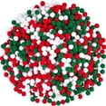 thumbnail image 1 of 2,000Pcs 1Cm Christmas Ball Red Green White Soft Decoration Ball Diy Handicraft Festival Tree Decoration, 1 of 9